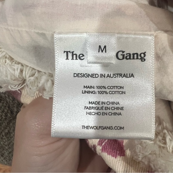 THE WOLF GANG 
Estia Denim Mini Dress Medium - Picture 7 of 7